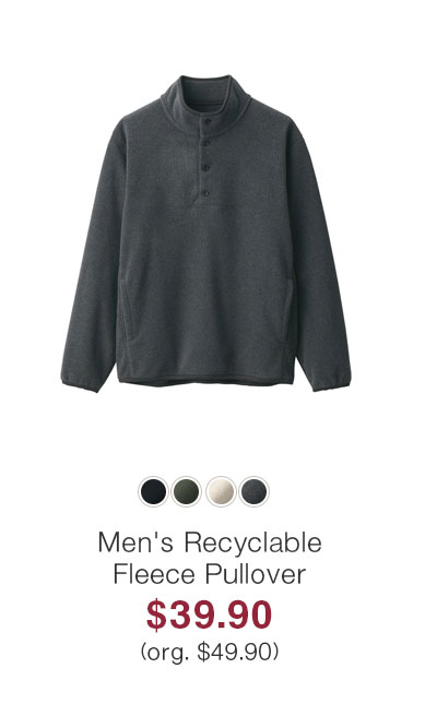 Shop Men's Recyclable Fleece Pullover