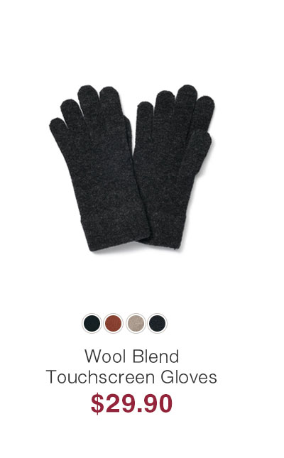 Shop Wool Blend Touchscreen Gloves