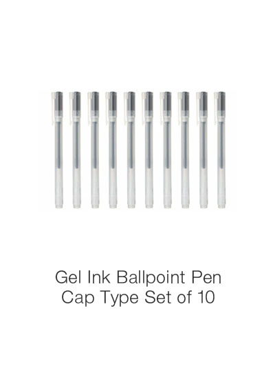 Shop Gel Ink Ballpoint Pen Cap Type Set of 10 