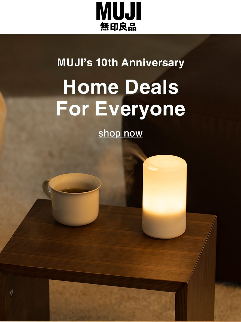 Shop MUJI Anniversary Deals 20% Off!