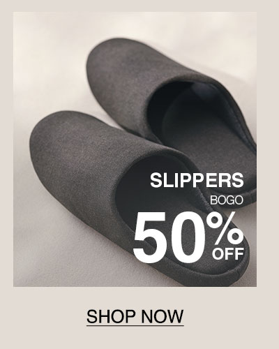 Shop BOGO 50% Off Slippers