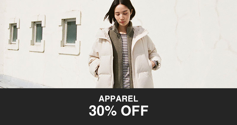 Shop 30% Off Apparel