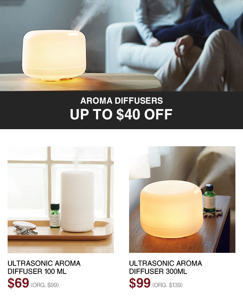 Shop Up to $40 Off Aroma Diffusers