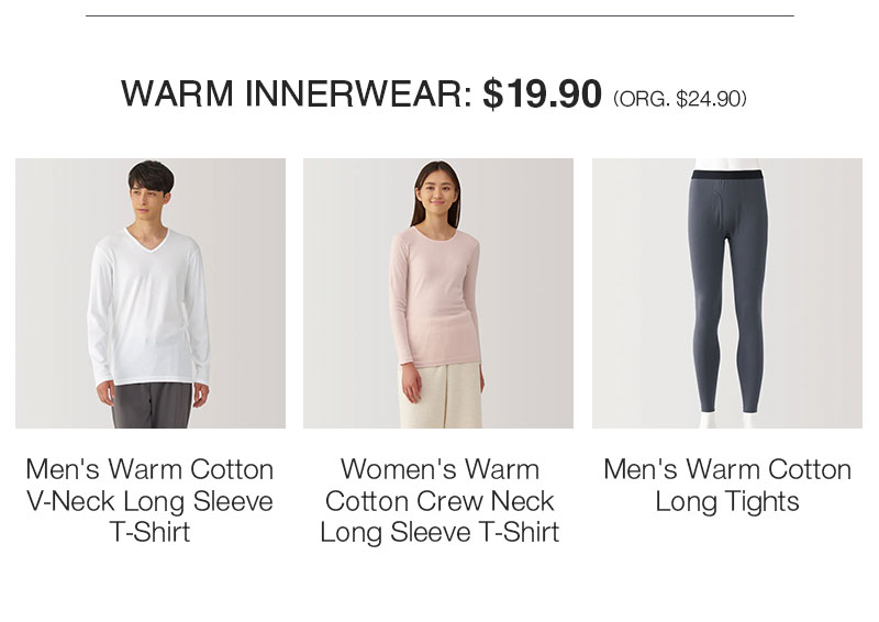 Shop Warm Innerwear From $19.90