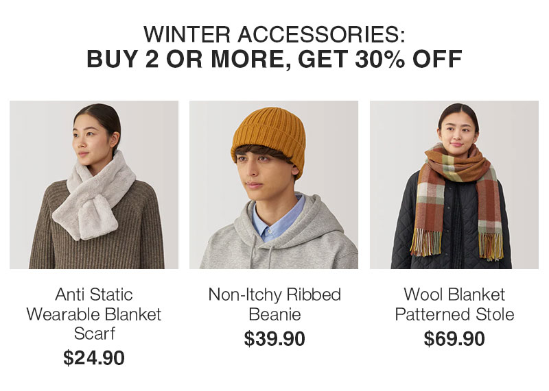 Shop 30% Off Winter Accessories When You Buy 2 or More