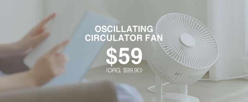 Shop $59 Oscillating Circulator Fan Online Only!