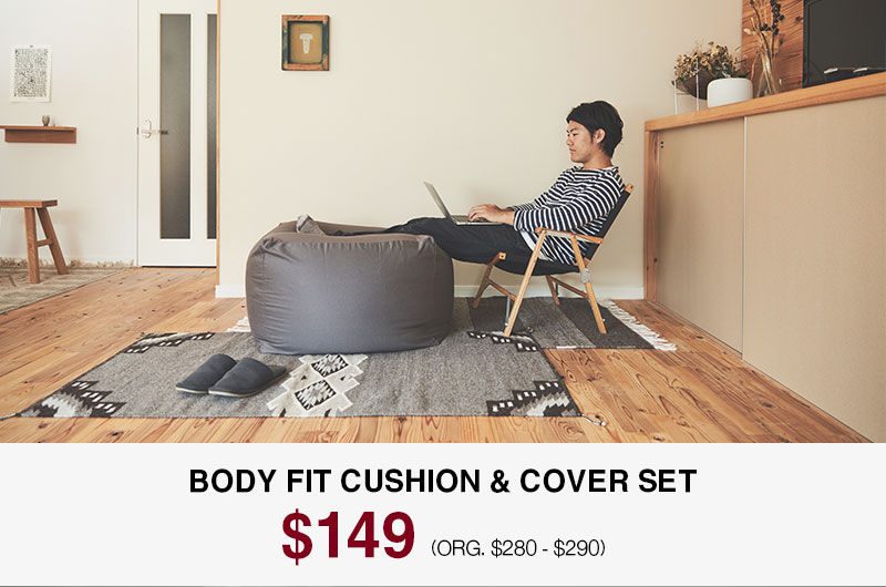 Shop $149 Body Fit Cushion Sets Online Only!