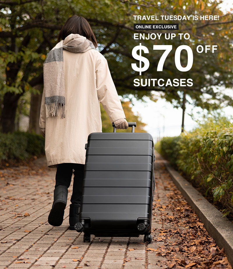 Shop Up to $70 Off Luggage Online Only