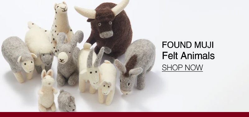 Shop Found MUJI Felt Animals