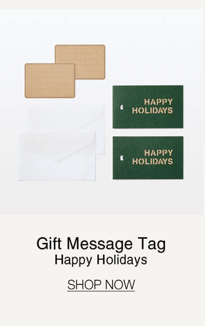 Shop Gift Message Tag - Happy Holidays