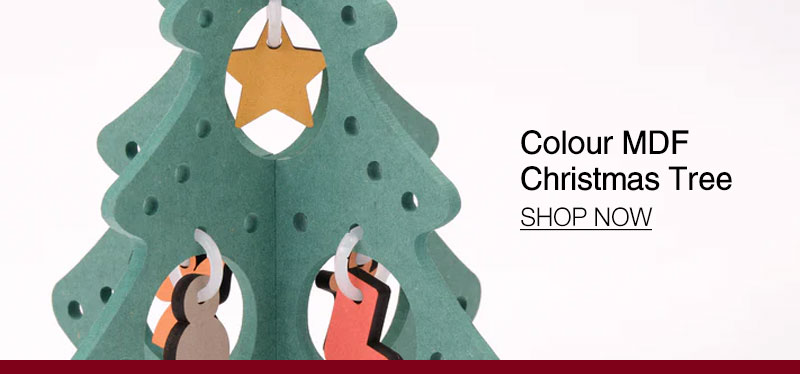 Shop Colour MDF Christmas Trees