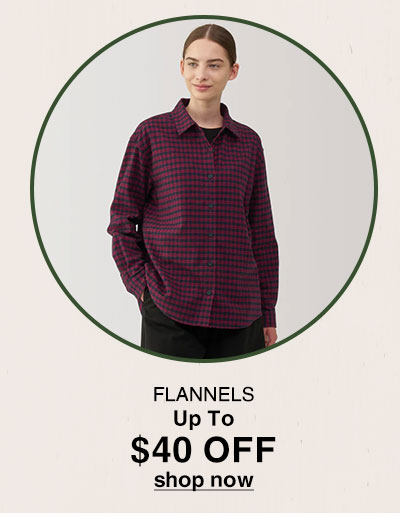 Shop Up to $40 Off Flannels