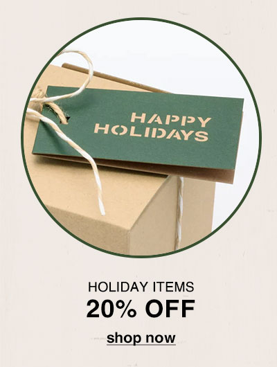 Shop Holiday Items 20% Off