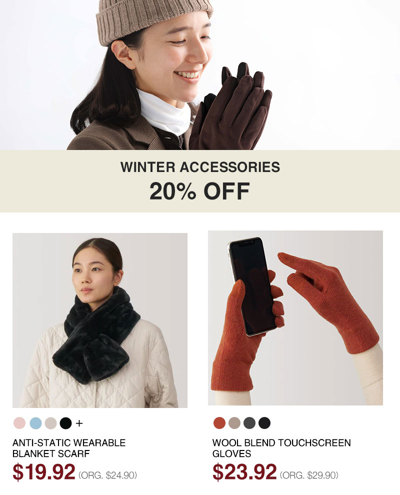 Shop Winter Accessories 20% Off