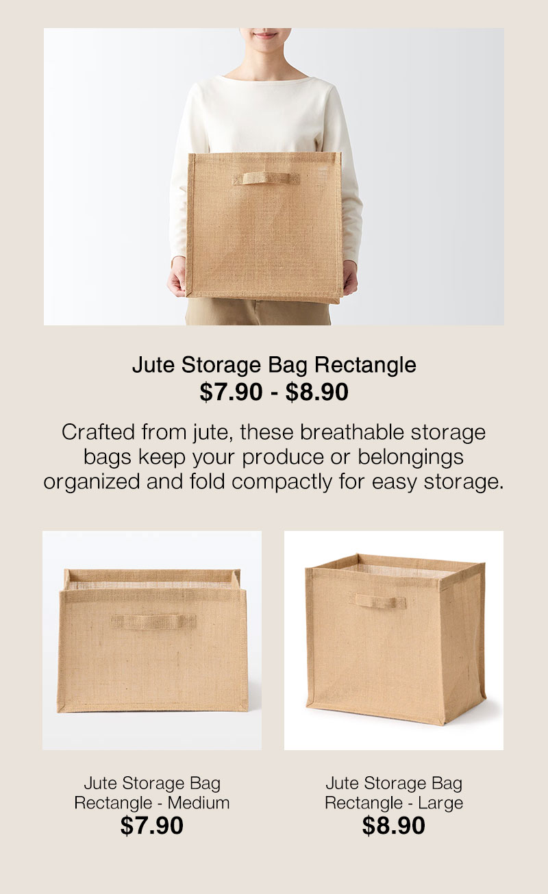 Shop Jute Storage Bag Rectangle