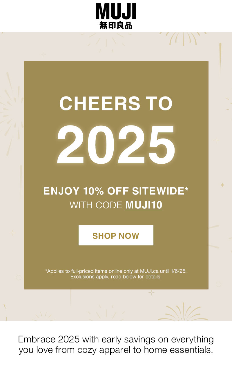 Shop 10% Off Sitewide With Code MUJI10