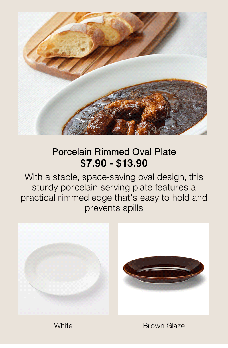 Shop Porcelain Rimmed Oval Plates