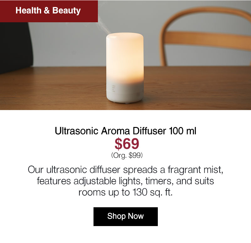 Shop Ultrasonic Aroma Diffuser 100 ml