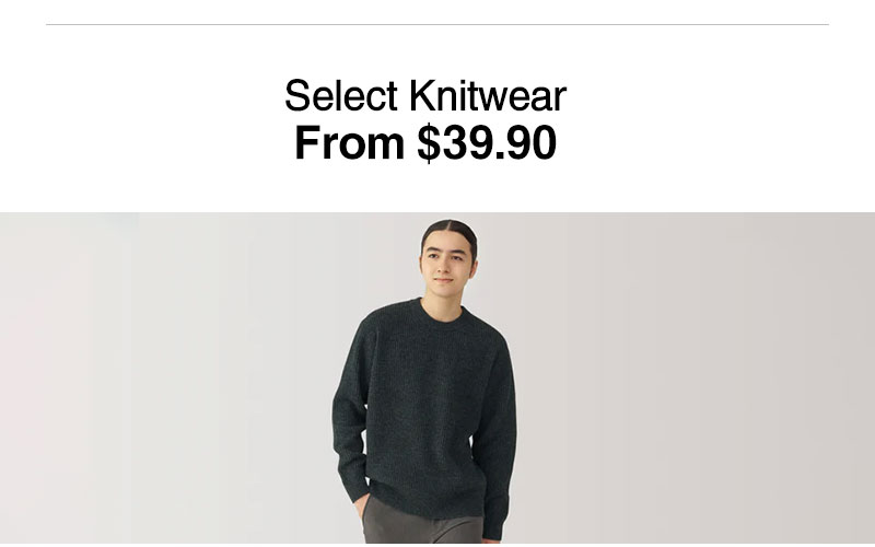 Shop Select Knitwear From $39.90