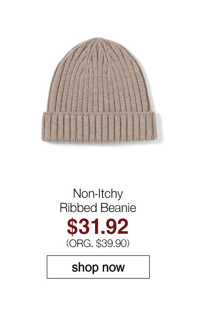 Shop Non-Itchy Ribbed Beanie