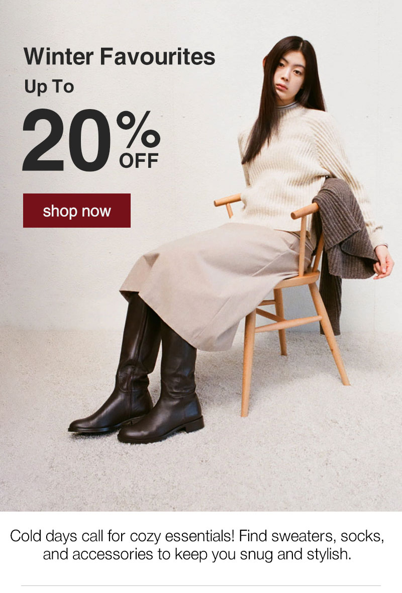 Shop Up to 20% Off Winter Favourites