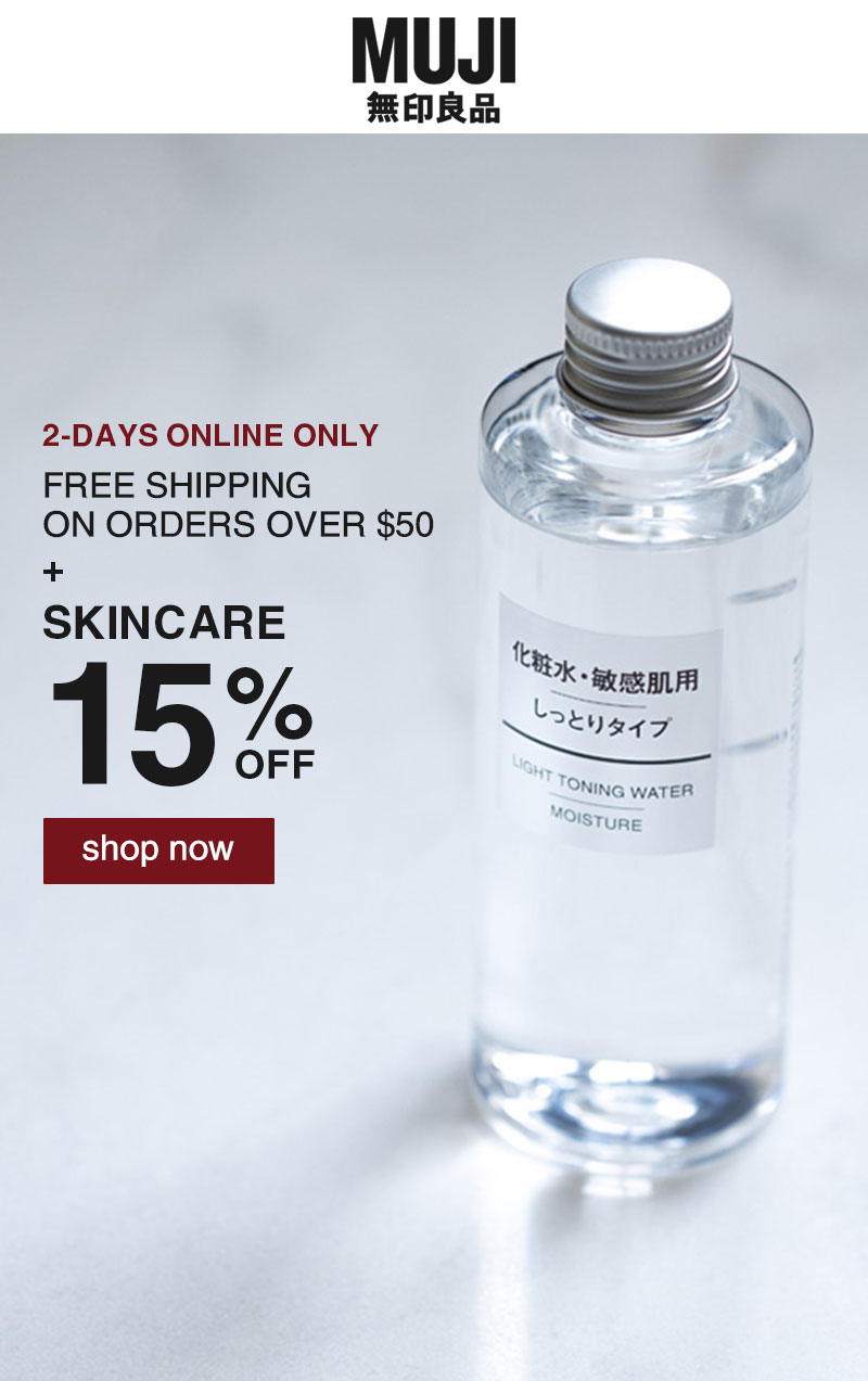 Shop 15% Off Skincare Online Only With Free Shipping Over $50