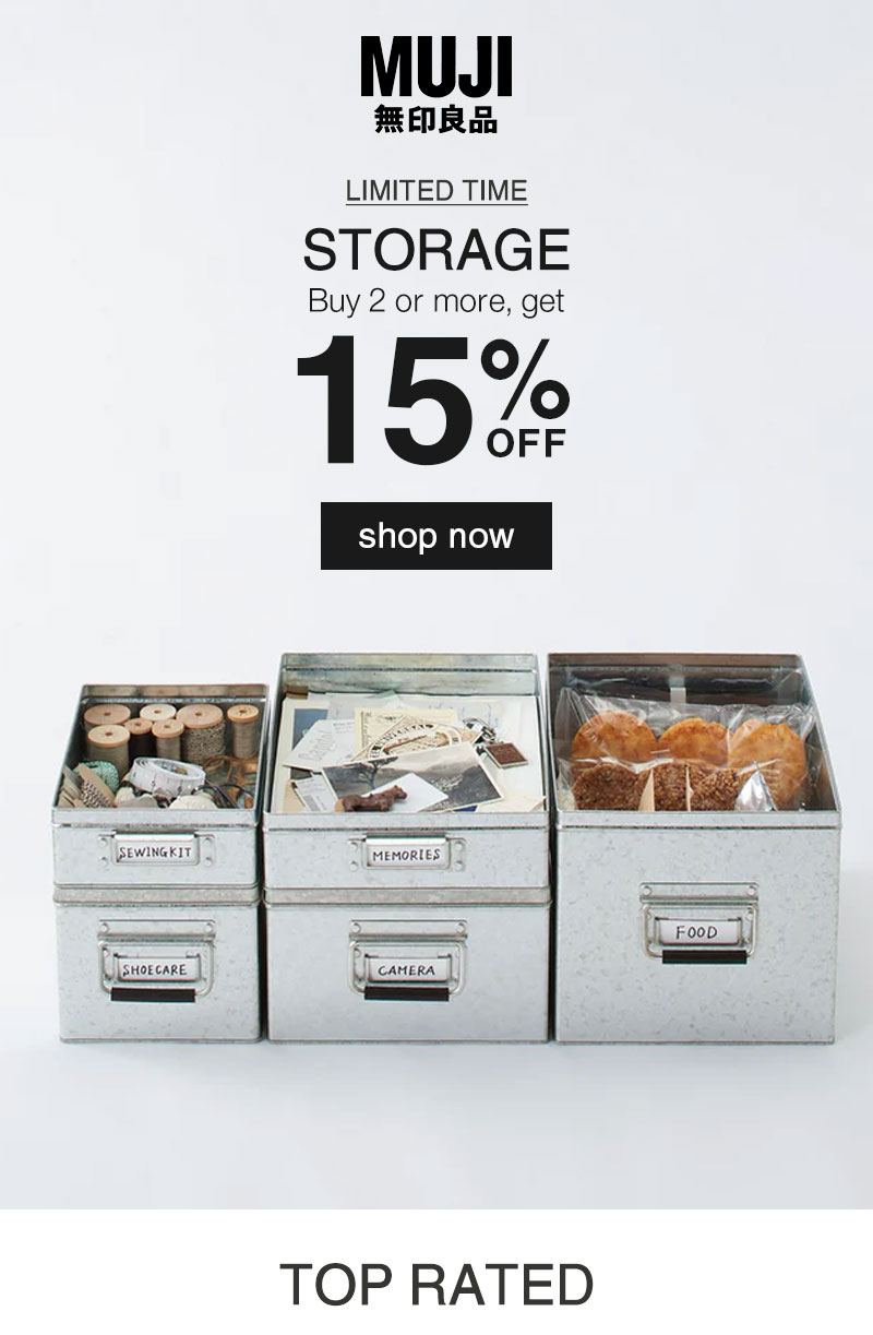 Shop 15% Off Storage When You Buy 2 or More!