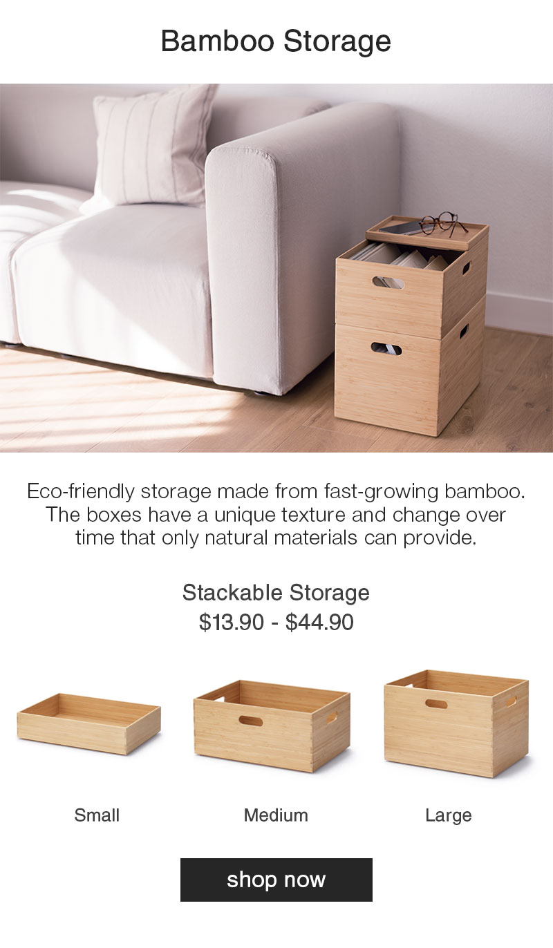 Shop Stackable Bamboo Storage