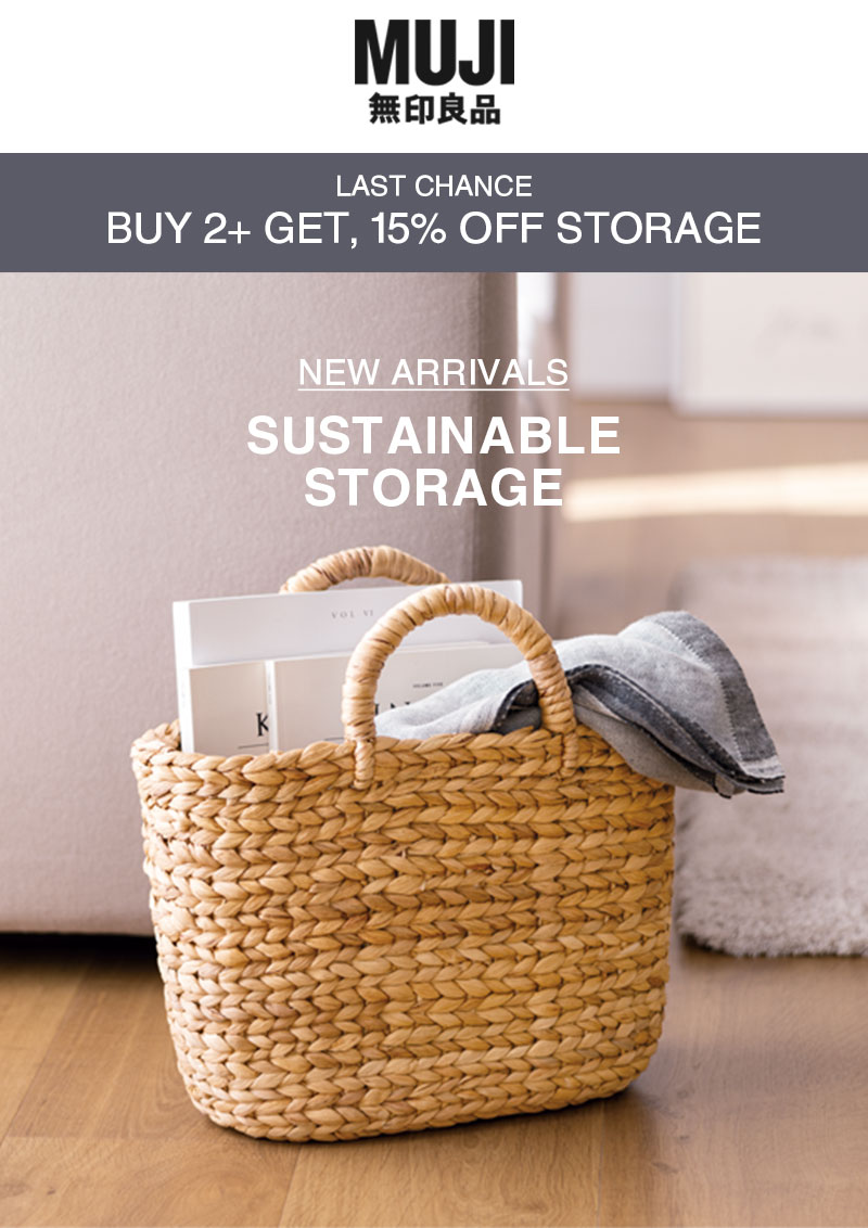 Shop New Sustainable Storage Now 15% Off!