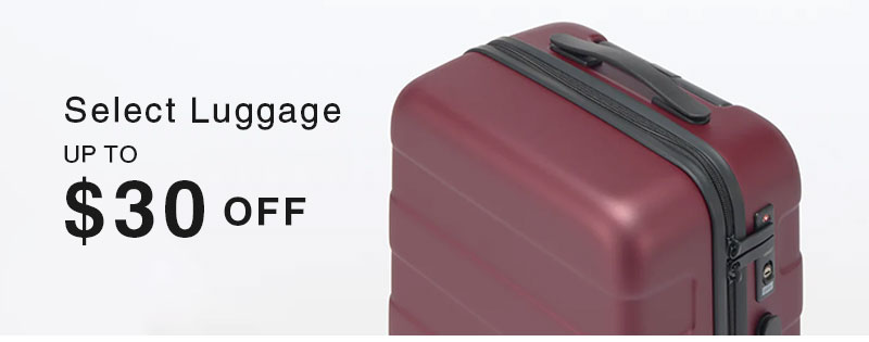 Shop Up to $30 Off Select Luggage!