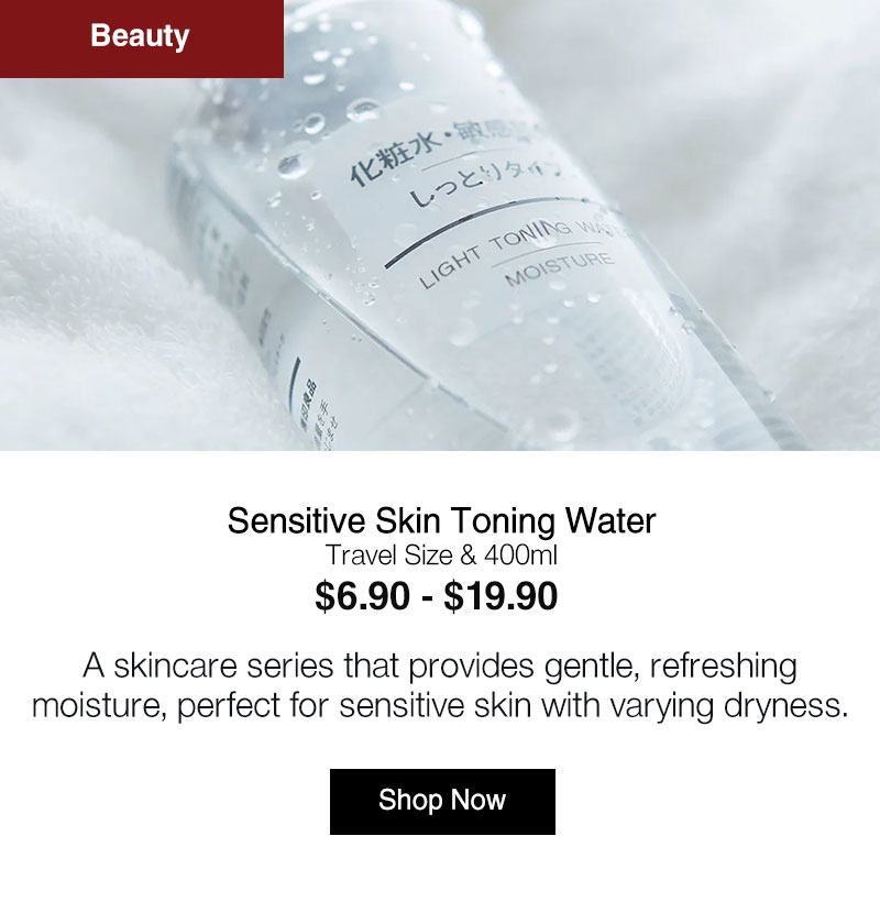 Shop Sensitive Skin Toning Water - Travel Size & 400ml