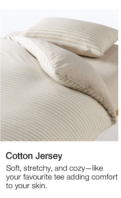 Shop Cotton Jersey Bedding