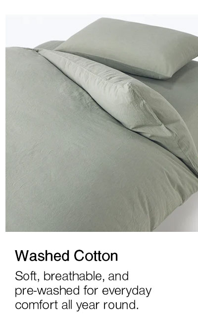 Shop Washed Cotton Bedding