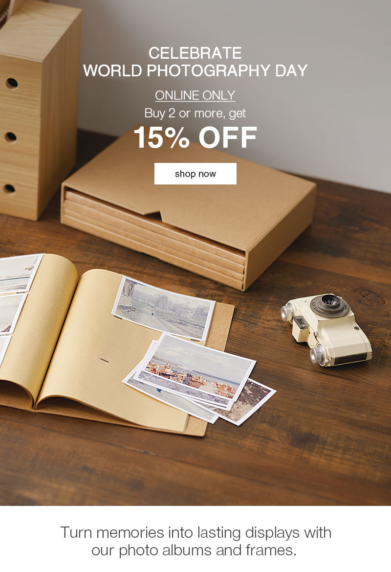 Celebrate World Photography Day: Online Only 2+ 15% OFF