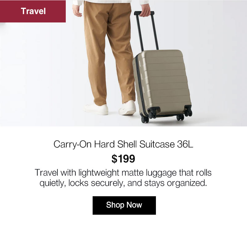 Shop Carry-On Hard Shell Suitcase 36L