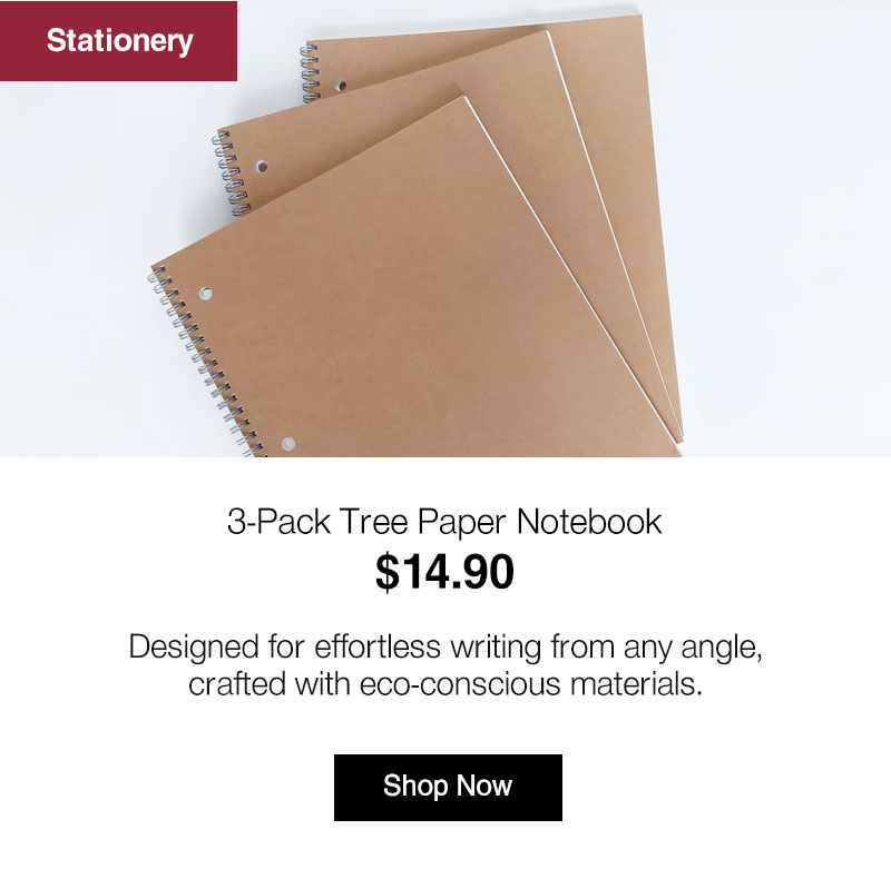 Shop 3-Pack Tree Paper Notebook