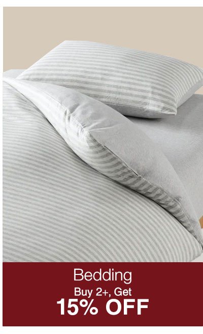 Shop Bedding 2+ 15% OFF