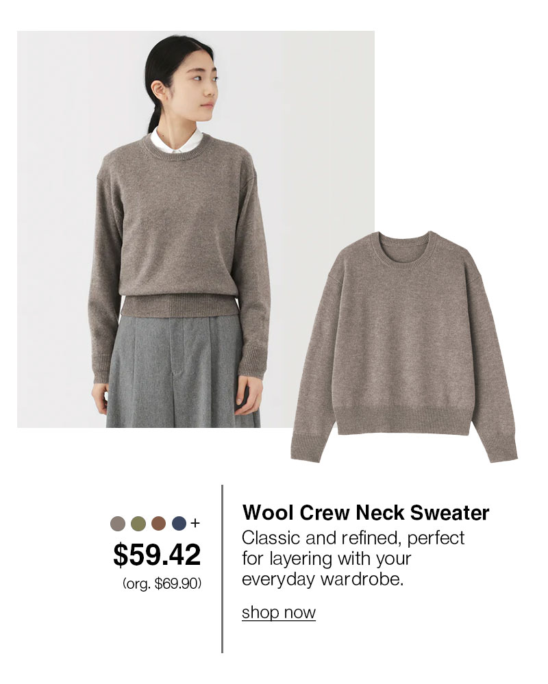 Shop Wool Crew Neck Sweater