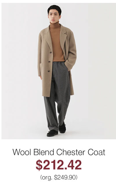 Shop Wool Blend Chester Coat 