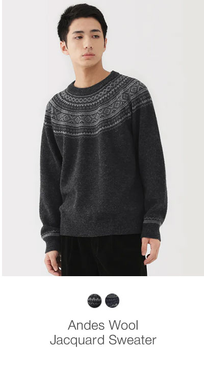  Shop Men’s Andes Wool Jacquard Sweater 