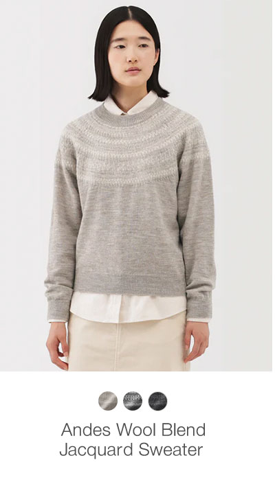 Shop Women's Andes Wool Blend Jacquard Sweater 