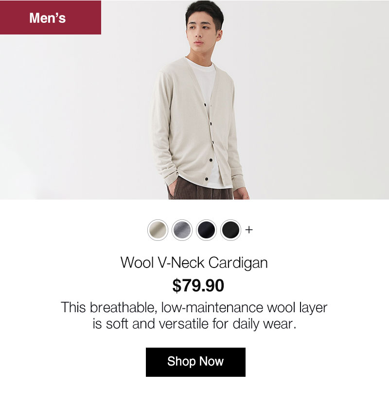 Shop Wool V-Neck Cardigan