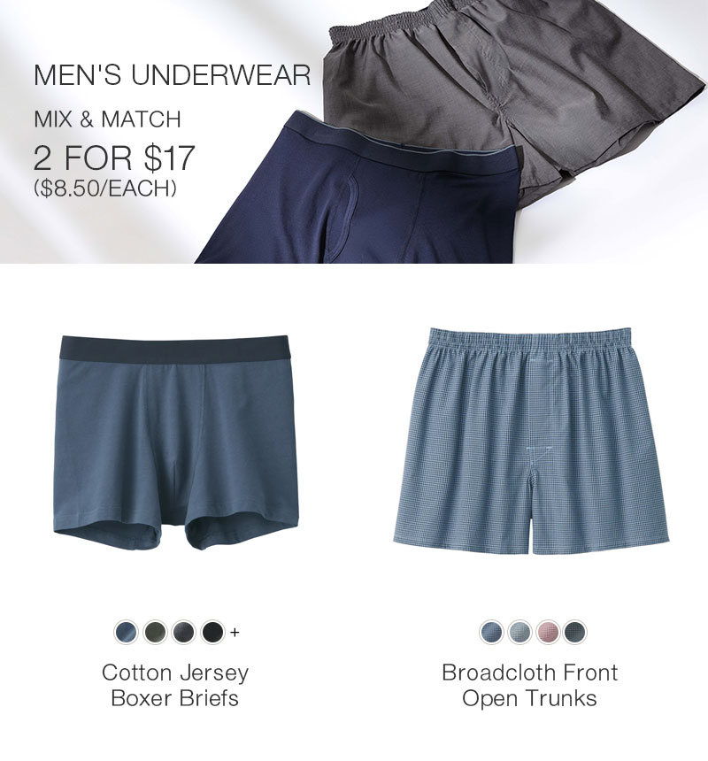 Shop Men's Underwear 2 For $17
