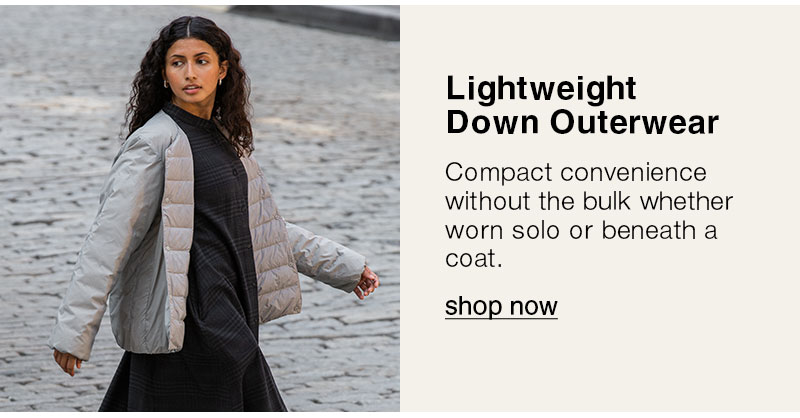 Shop Lightweight Down Outerwear