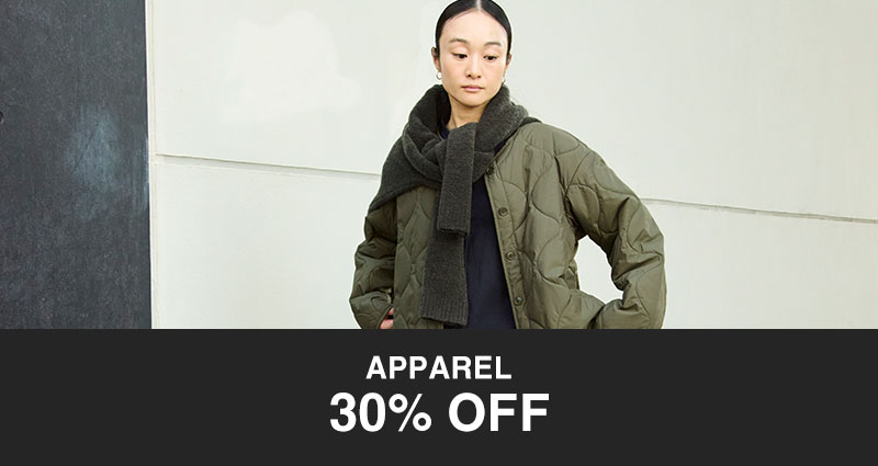 Shop Apparel 30% OFF