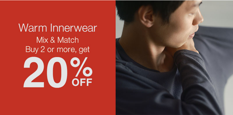 Shop Warm Innerwear 2+ 20% OFF