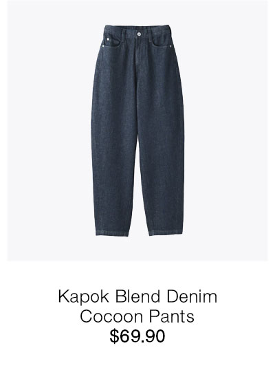 Shop Kapok Blend Denim Cocoon Pants