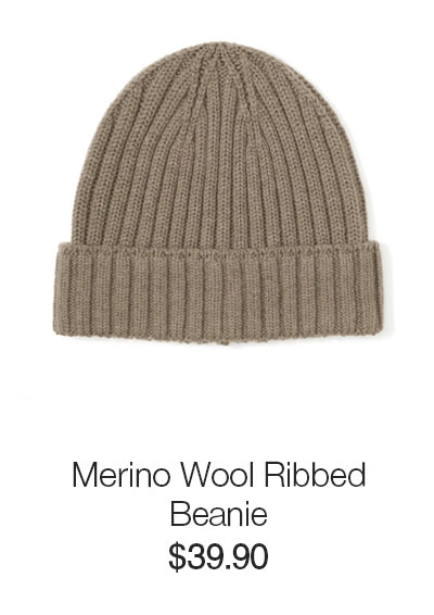 Shop Merino Wool Ribbed Beanie