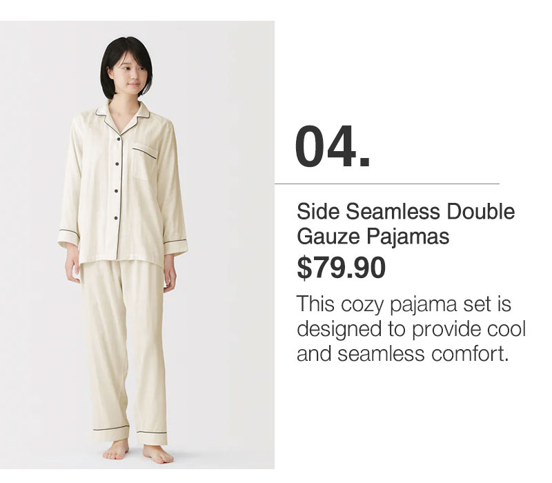 Shop Side Seamless Double Gauze Pajamas