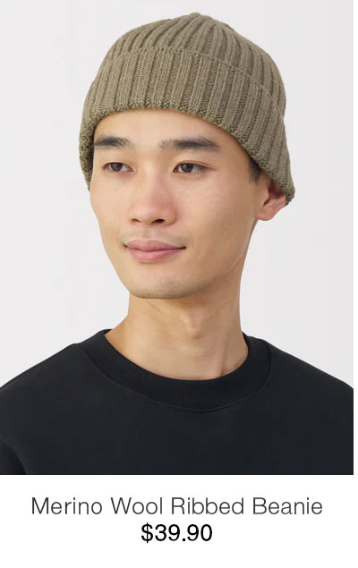 Shop Merino Wool Ribbed Beanie